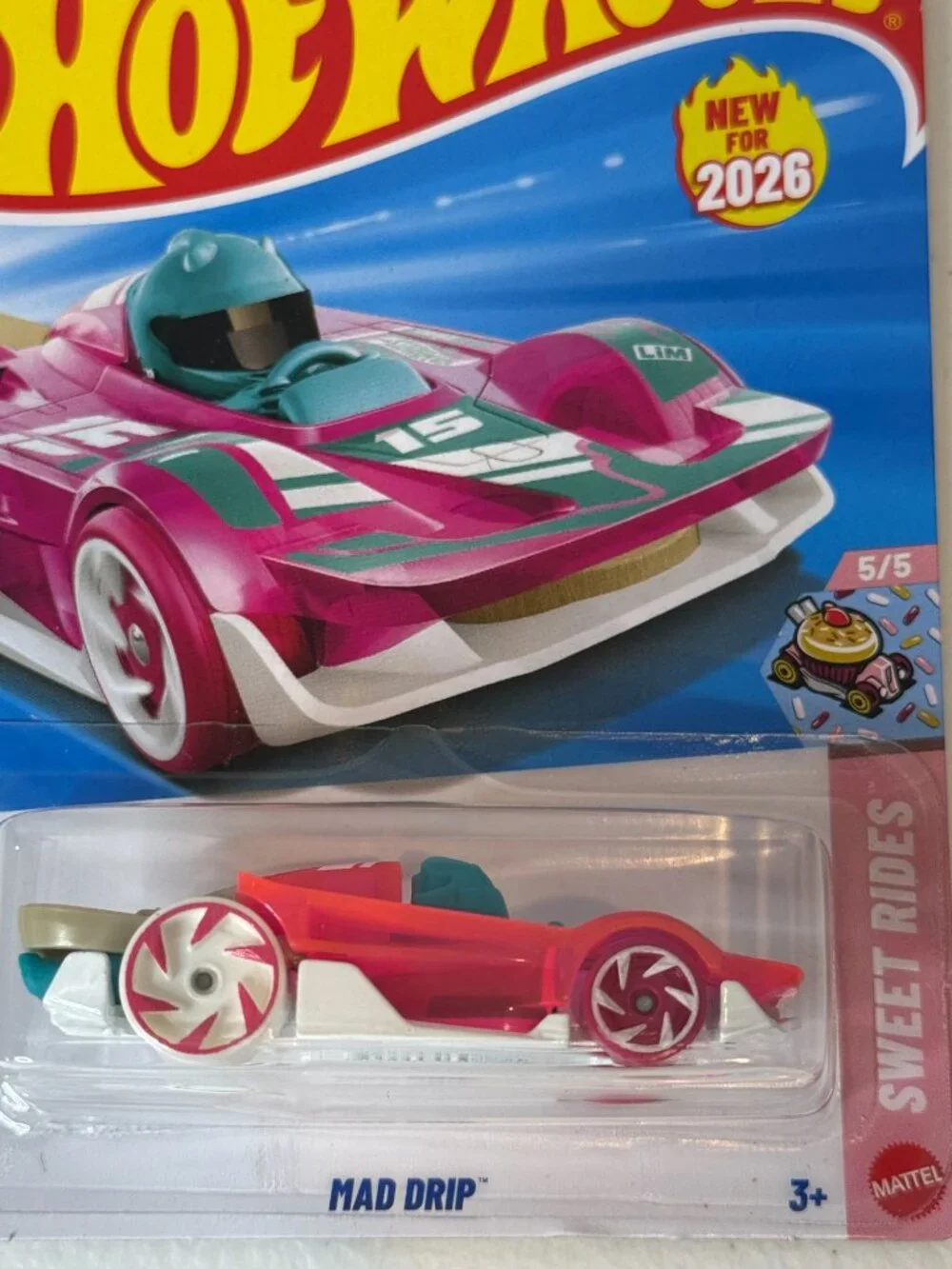 Hot Wheels Mad Drip Sweet Rides 5/5 New for 2026